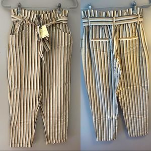 Striped pants NWT - size small